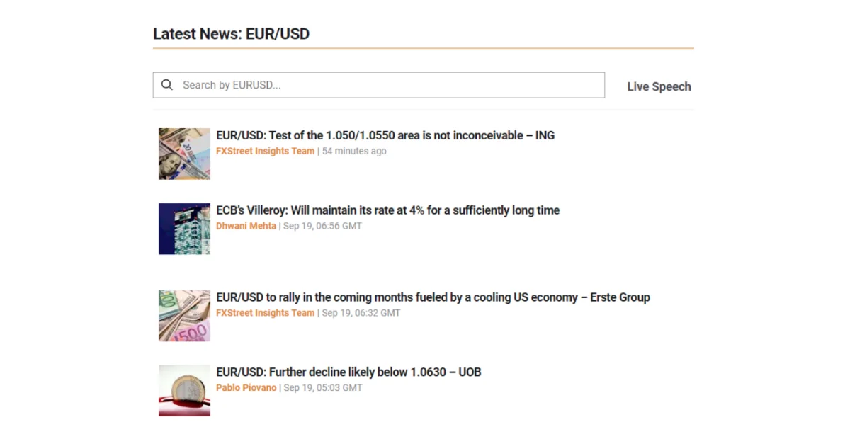 eurusd trading latest news